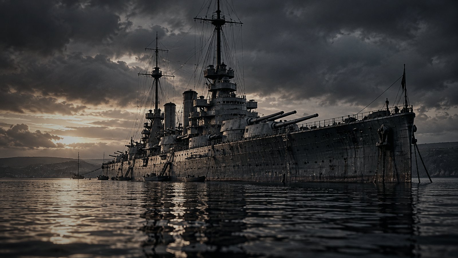Artistic depiction of SMS MARKGRAF afloat